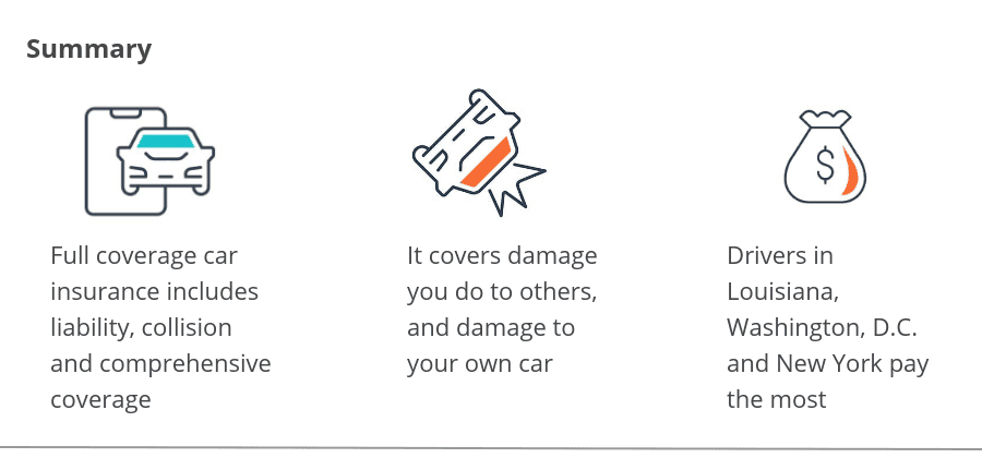What are 4 main types of coverage and insurance?