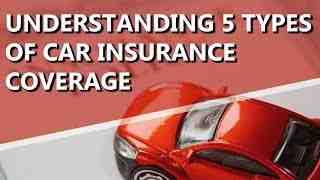 What are the five types of vehicle insurance?