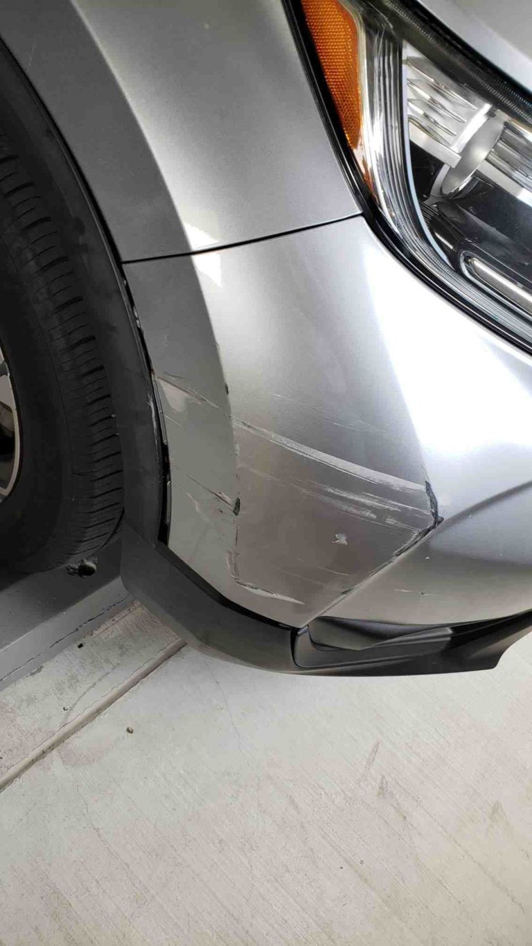 What happens if someone scratches your car while parked and left?