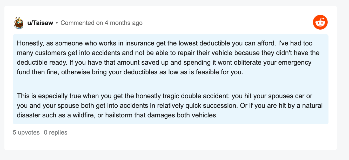 Car insurance won't pay because...