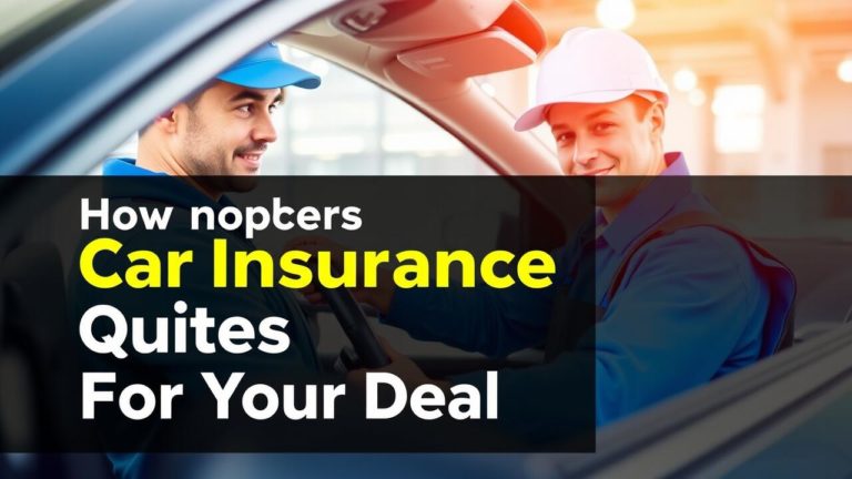 How to Compare Car Insurance Quotes for the Best Deal